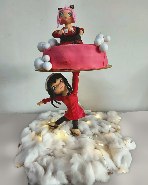 Anti-gravity fondant topper cake, 2026